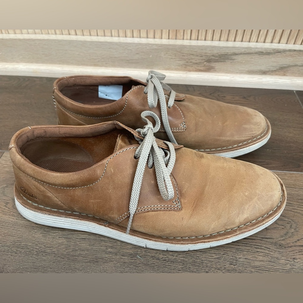 Clarks Men's Shoes Forge Vibe Oxford Leather Comfort Lace Up Size 8.5